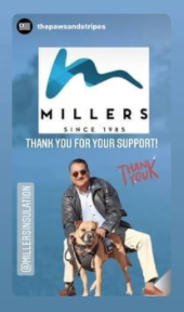 The Paws and Stripes - Thank you Millers for your support