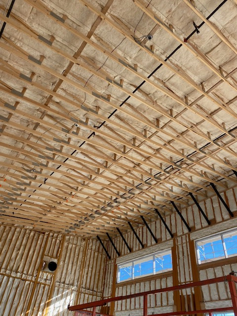 Batt Insulation on high Celing