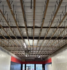 vinyl insulaton In commercial retail space