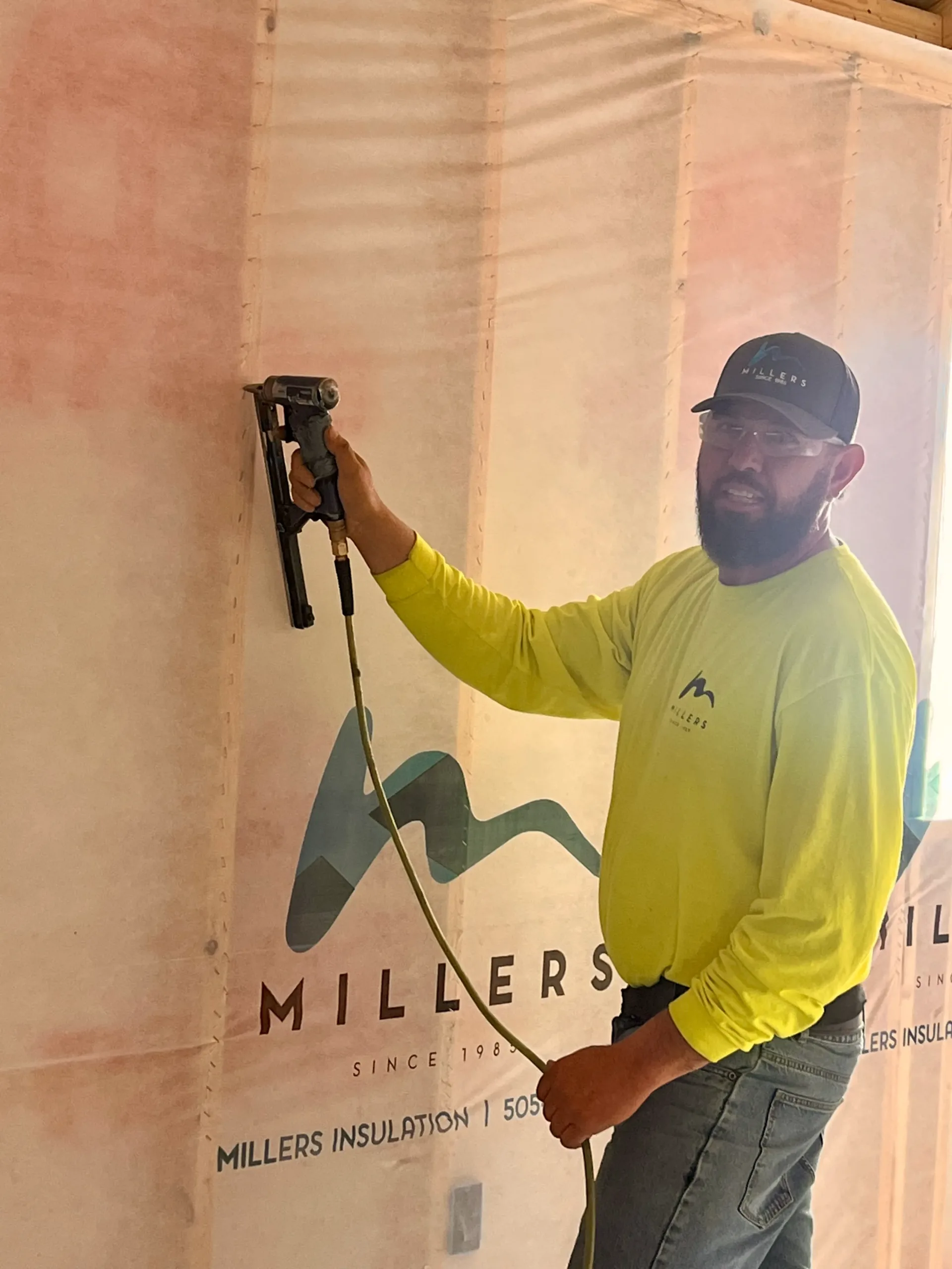 Blown_In_Wall_Insulation_Millers_Alberqurque Blow in wall insulation service by a Millers insulation contractor in Albuquerque